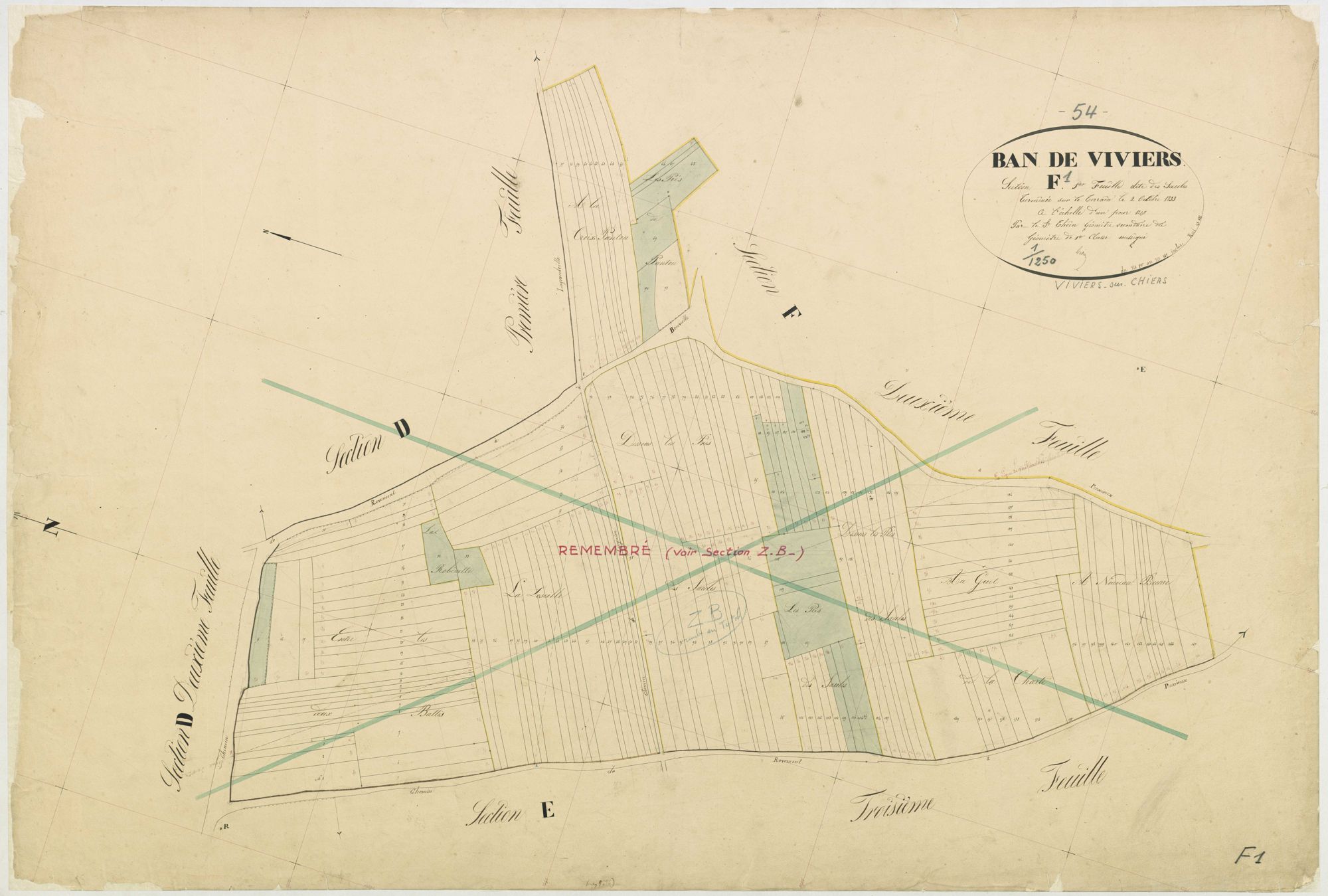 Viviers-sur-Chiers - section F