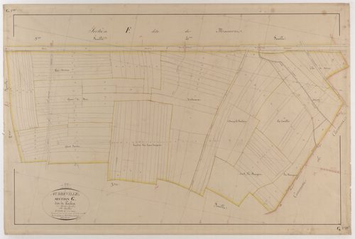 AUBREVILLE - Section G - de Locher - feuille 01