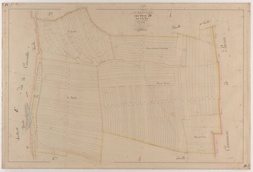 AUBREVILLE - Section D - de la Fête - feuille 05