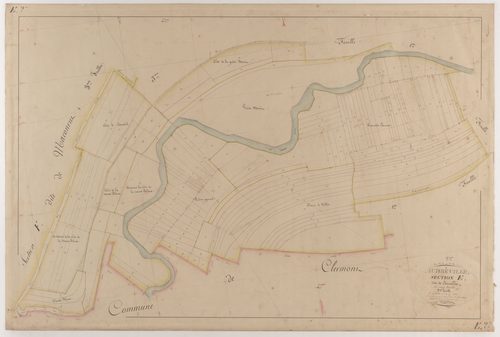AUBREVILLE - Section E - de Courcelles - feuille 02