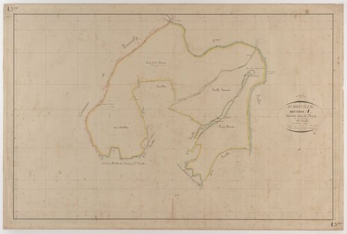 AUBREVILLE - Section A - la Forêt de Hesse - feuille 03