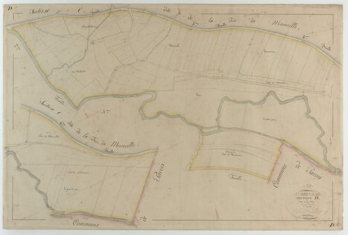 AUBREVILLE - Section D - de la Fête - feuille 01
