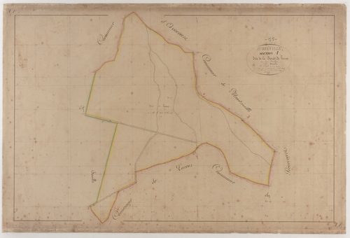 AUBREVILLE - Section A - la Forêt de Hesse - feuille 01