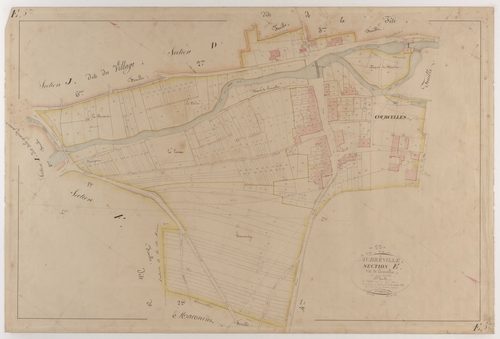 AUBREVILLE - Section E - de Courcelles - feuille 05