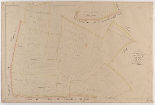 AUBREVILLE - Section F - de Maconrut - feuille 03