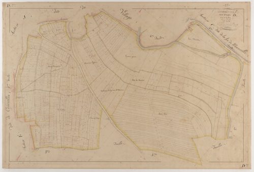 AUBREVILLE - Section D - de la Fête - feuille 02