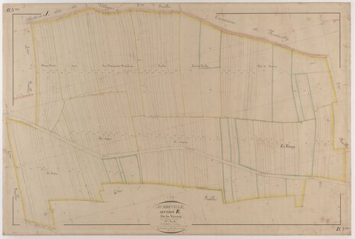 AUBREVILLE - Section B - du Termy - feuille 03
