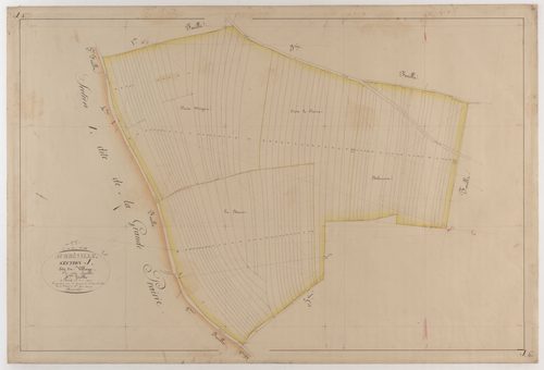 AUBREVILLE - Section J - du Village - feuille 04