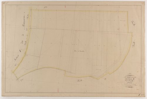 AUBREVILLE - Section E - de Courcelles - feuille 03