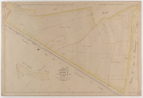AUBREVILLE - Section I - la grande Prairie - feuille 01