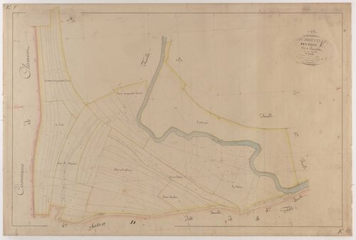 AUBREVILLE - Section E - de Courcelles - feuille 01