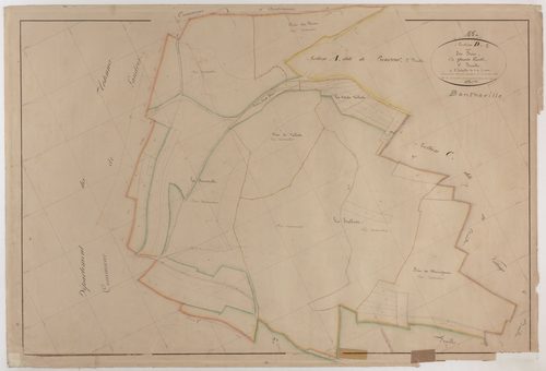 BANTHEVILLE - Section D - des Bois - feuille 01