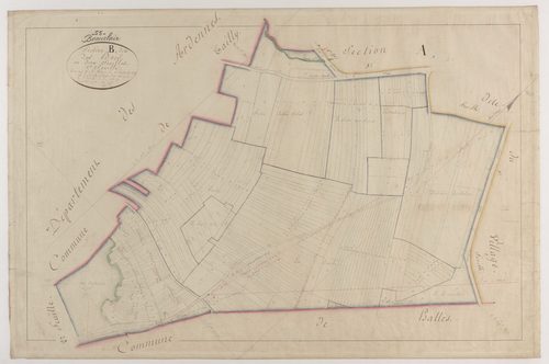 BEAUCLAIR - Section B - des Bois - feuille 01