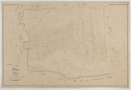BELRAIN - Section A des Vignes feuille 03
