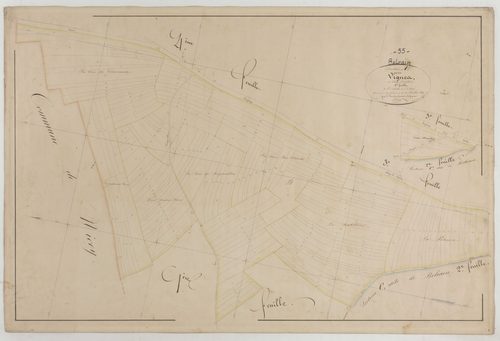 BELRAIN - Section A des Vignes feuille 02