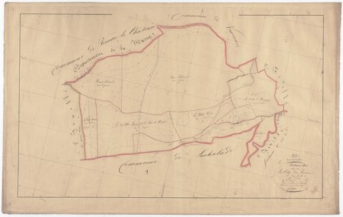 BOUREUILLES - Section D - la Côte de Vienne - feuille 04