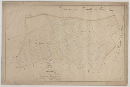 BUREY-EN-VAUX - Section A du Village feuille 01