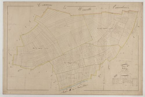 BUREY-EN-VAUX - Section A du Village feuille 06