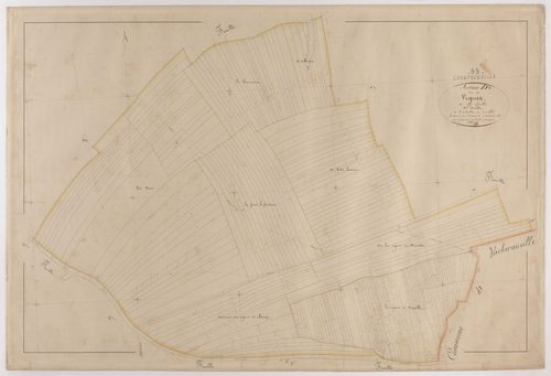 CHAMPNEUVILLE - Section D - des Vignes - feuille 04