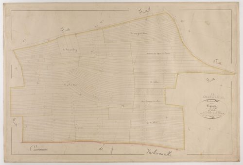 CHAMPNEUVILLE - Section D - des Vignes - feuille 06