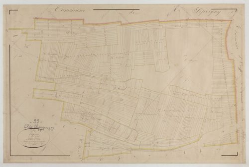 CHAMPOUGNY - Section A des Vignes feuille 03
