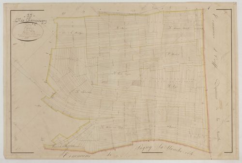 CHAMPOUGNY - Section A des Vignes feuille 04