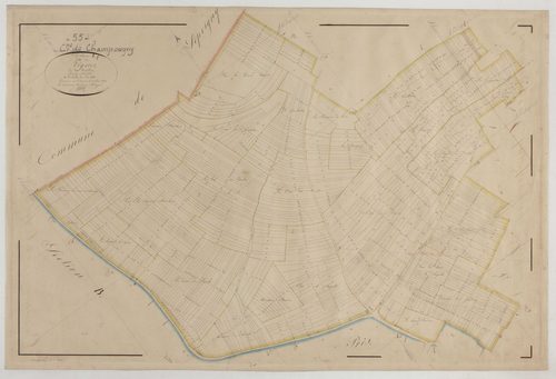 CHAMPOUGNY - Section A des Vignes feuille 01