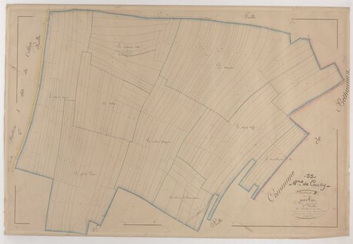 CUISY - Section B - des Gros Prés - feuille 06