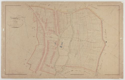 DEMANGE-AUX-EAUX - Section E du Village feuille 01