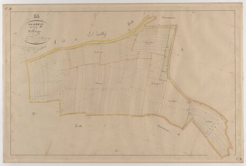 DOMBRAS - Section B - du Village - feuille 01