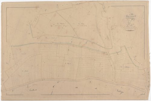 GERCOURT ET DRILLANCOURT - Section D - des Bois - feuille 01