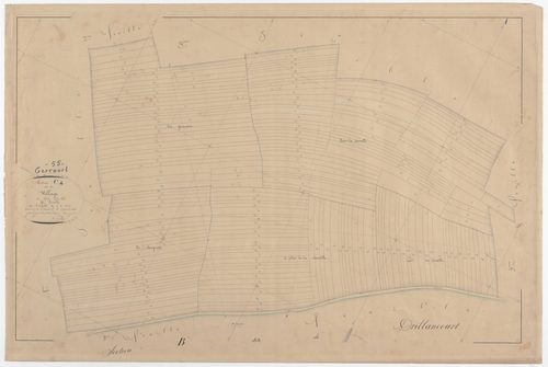 GERCOURT ET DRILLANCOURT - Section C - du Village - feuille 04