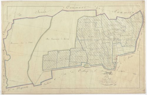 GINCREY - Section B - des Bois - feuille U