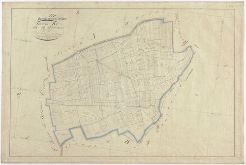 GRIMAUCOURT-EN-WOEVRE - Section B - du Bourbeau - feuille 01