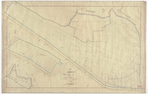 HAUDIOMONT - Section A - sous les Vaux - feuille 01