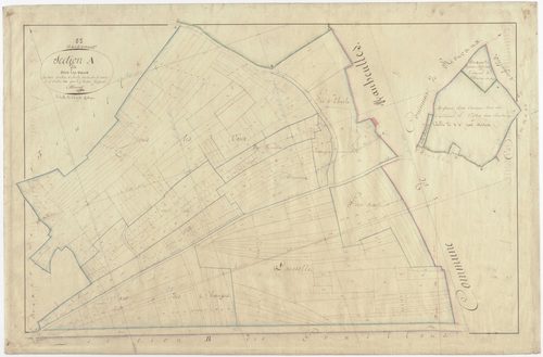 HAUDIOMONT - Section A - sous les Vaux - feuille 03