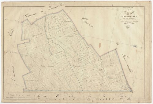 HERBEUVILLE - Section A - de Gilleschamps - feuille U