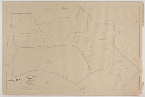 HEVILLIERS - Section B du Village feuille 03