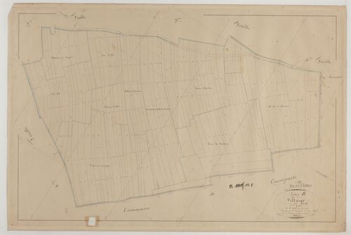 HEVILLIERS - Section B du Village feuille 05