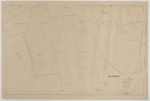 HEVILLIERS - Section B du Village feuille 02