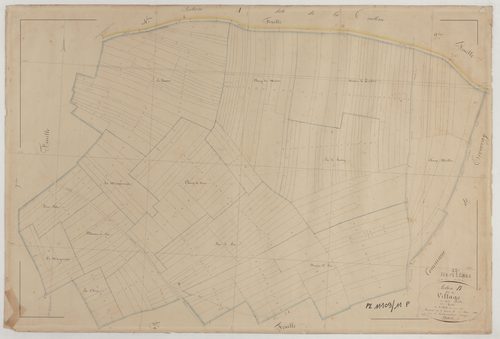 HEVILLIERS - Section B du Village feuille 01