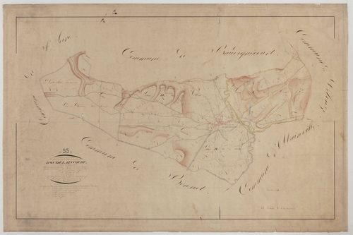 HOUDELAINCOURT - Tableau d'assemblage feuille 01