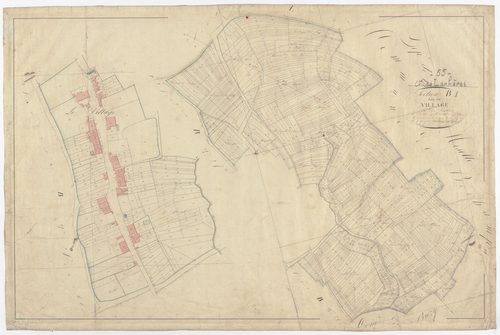 LANHERES - Section B - du Village - feuille 01