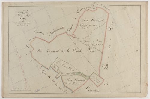 MANHEULLES - Section A - des Bois - feuille 01