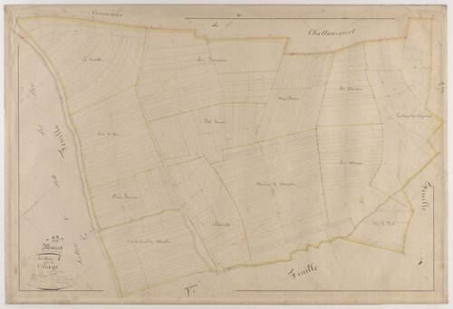 MARRE - Section A - du Village - feuille 01