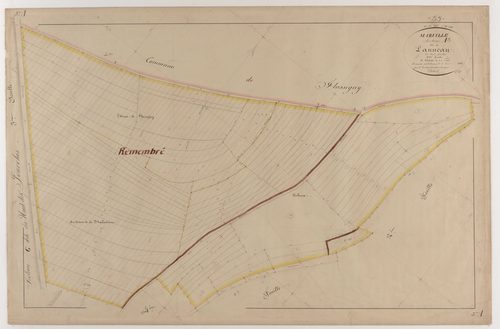 MARVILLE - Section A - de Launeau - feuille 03