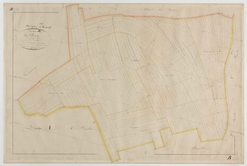MELIGNY-LE-GRAND - Section B du Village feuille 01