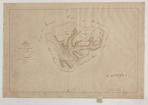 MENAUCOURT - Tableau d'assemblage feuille 01