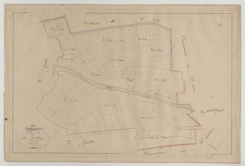MENAUCOURT - Section C du Village feuille 01