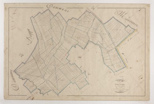 MOGEVILLE - Section B - du Village - feuille 01